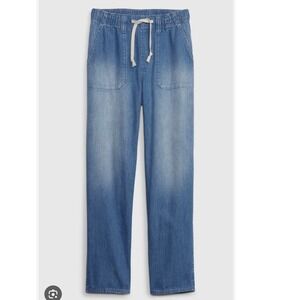 GAP Denim‎ Easy Jean Joggers Drawstring Waist Pockets Blue XS